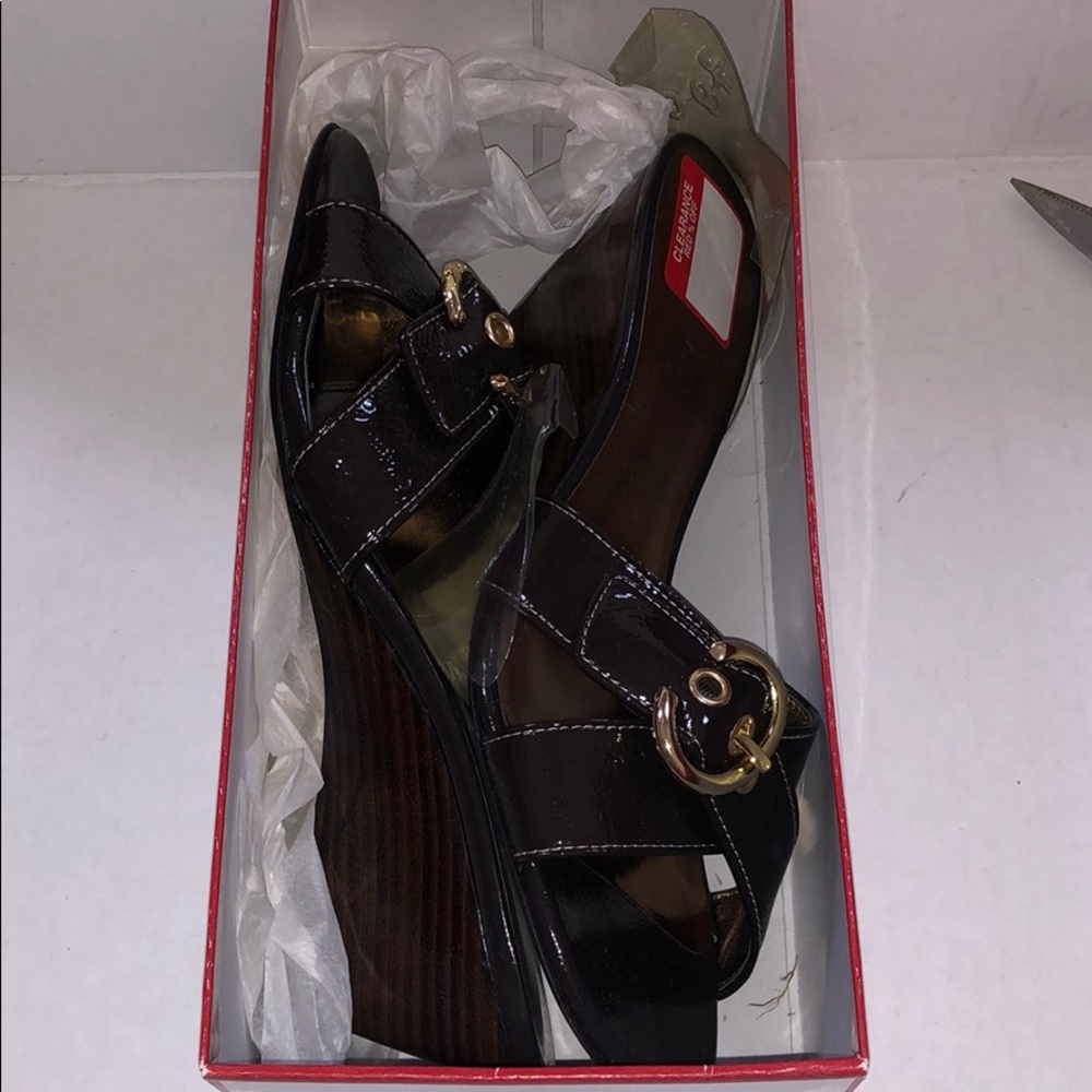 NWT Joan & David Leather Jessica Sandals, Size 8.5